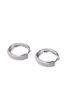 Orecchini Stocco Gioielli Donna in Oro bianco Zircone ORS 130 - ORS 130